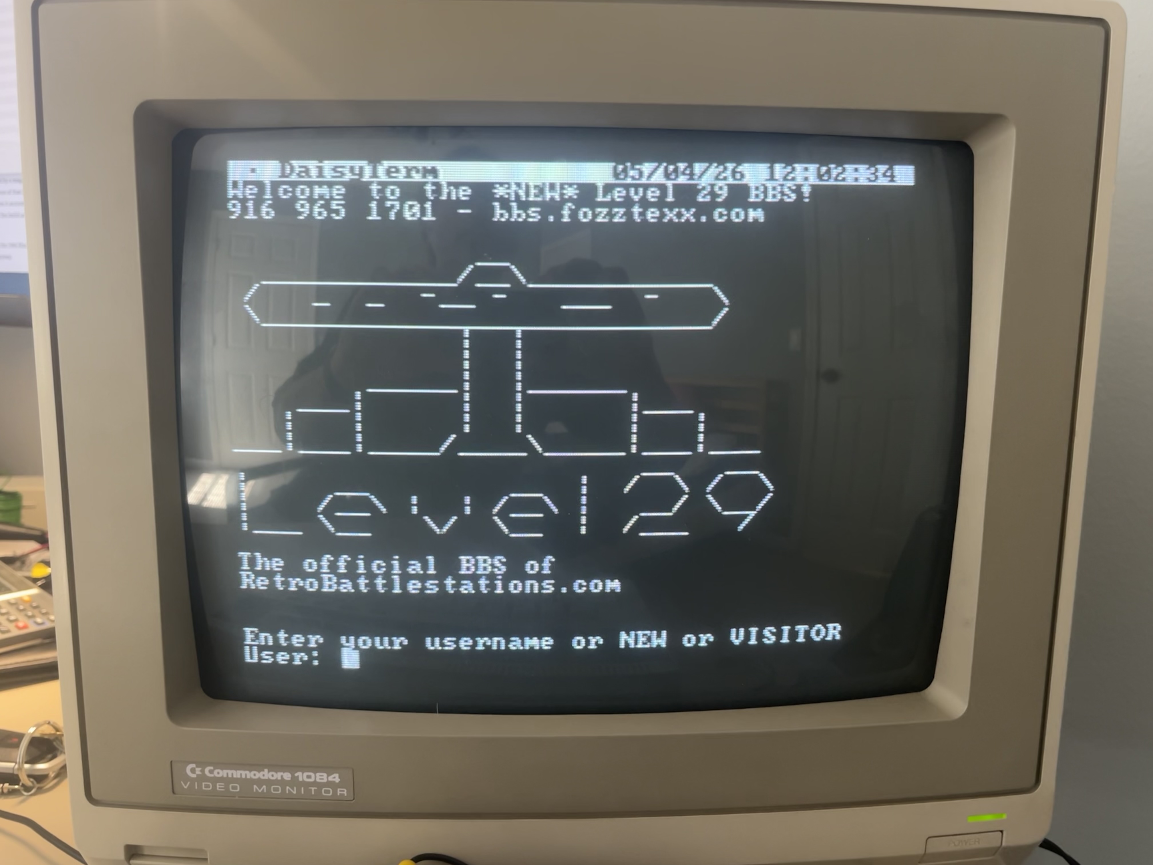 VT52 terminal emulator in use on the DAISY-1